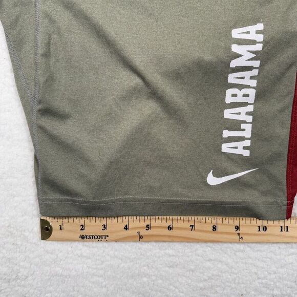 Nike Alabama Crimson Tide Shorts Mens Small Grey Dri-Fit Drawstring Basketball - Picture 9 of 13